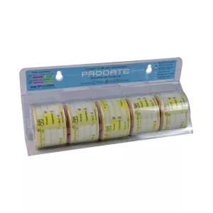 Etiquettes Prodate Std JAUNE 5 rlx de 250 etiquettes (M)